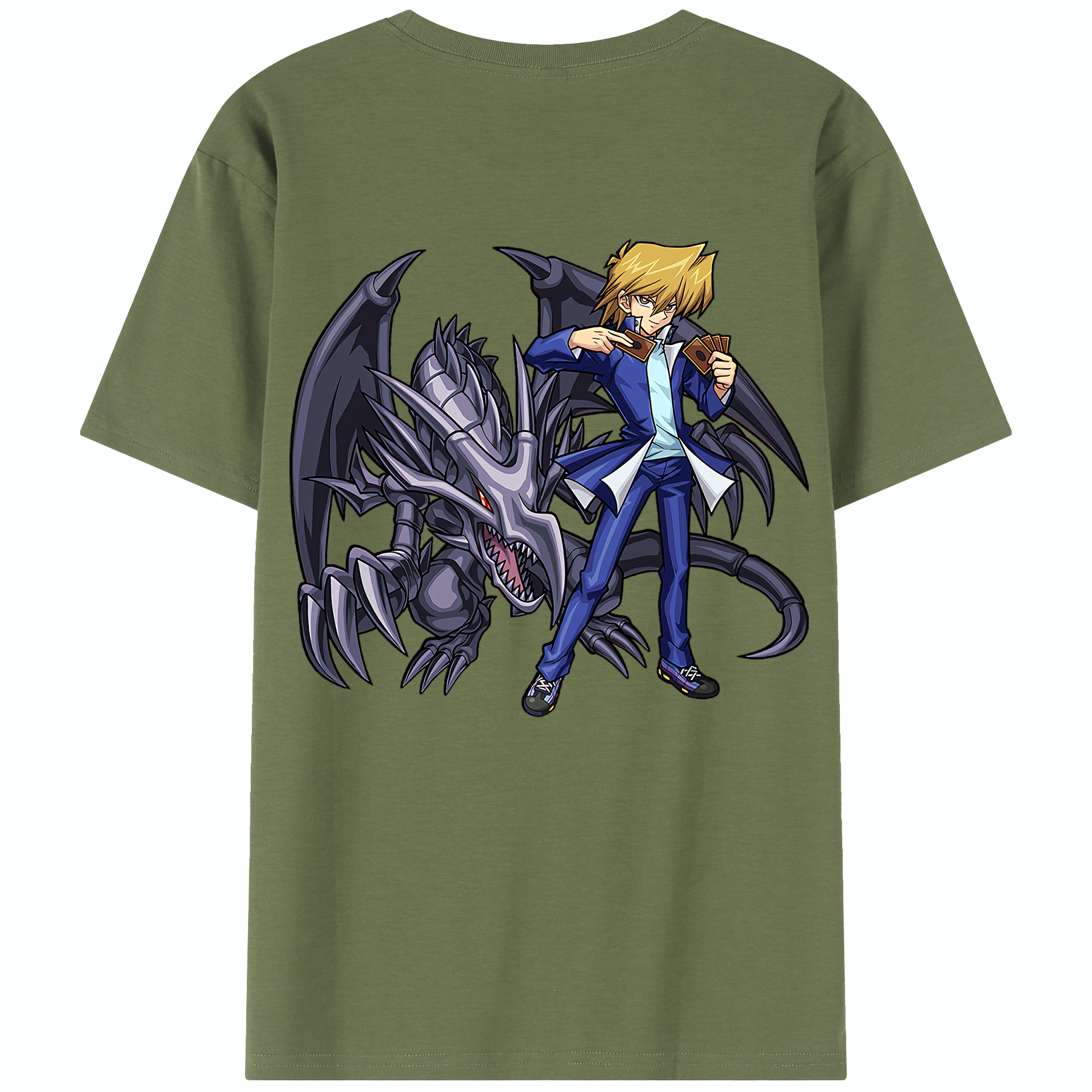 （画像用） 遊☆戯☆王 Yu-Gi-Oh! 綿100％半袖Tシャツ（背面プリント）